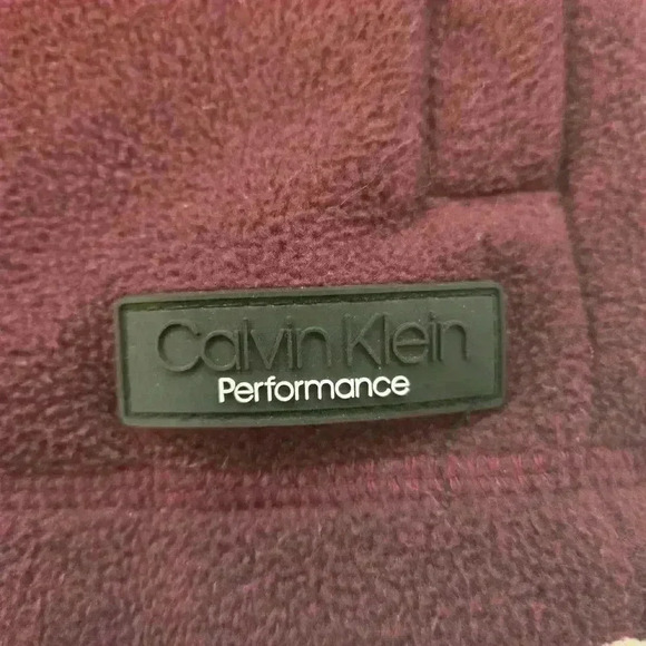 Calvin Klein Performance Womens Zip Up Neck Warmer Fleece Plum Size Large - Picture 5 of 11